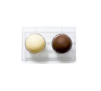 Moule Dôme Demi Sphère en polycarbonate x 2 cavités D100 mm