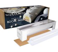 Moule en acier inoxydable avec insert, dimensions : 30 x 8 x 6,5 cm, multicolore