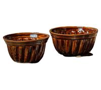 Moule en céramique, matériau en grès, design classique, couleur marron