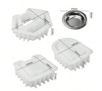 Moule En Ciment Pour Four De Fonte De Cire D'aromathérapie En Arc, Moule De Four À Arôme Hexagonal Carré, Moule De Plâtre De Support De Bougie D'huile Essentielle Taille UniqueSilicone