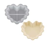 Moule en forme de cœur pour résine époxy | Moule en silicone pour plateaux en forme de cœur - Pour boucles d'oreilles, colliers, rouges à lèvres, bonbons, Saint-Valentin, bricolage, artisanat