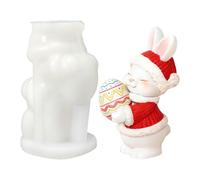 Moule en forme de lapin de Pâques, figurine de lapins 3D, décoration d'intérieur - Centre de table en forme de lapin | pour les vacances, le bureau, la semaine, l'école, le dortoir, l'appartement