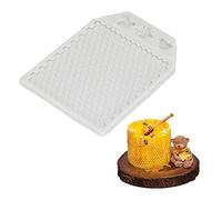 Moule en nid d'abeille et abeille, moule à fondant en silicone pour ruche, décoration de pâtisserie, outil de fondant en nid d'abeille pour décoration de gâteau au chocolat