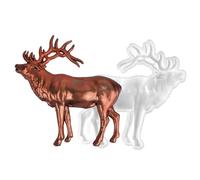 Moule En Résine De Silicone D'élan-décor D'art Mural Renne, Support D'élan Moulage Résine, Bricolage Artisanat Époxy | Pour Noël Thanksgiving Fêtes D'hiver Matériel Système Module Unité Station Dispos