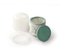 Moule En Silicone Ø 8cm X 7,7cm - Pot Lisse Rond Avec Couvercle