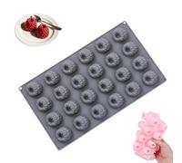 Moule en silicone 3D à 24 cavités en forme de framboise, plaque de cuisson antiadhésive de qualité alimentaire pour mousse, chocolat, bonbons, gelée, moule facile à démouler en forme de framboise pour