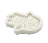 Moule en silicone 3D en forme de main de Fatma pour la fabrication de chocolats, fondants, pendentifs en résine époxy, moules en silicone rectangulaires, porte-clés pour débutants, unique