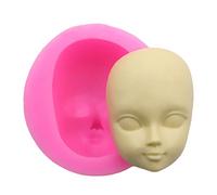 Moule en silicone 3D en forme de visage de bébé pour décoration de gâteau au chocolat