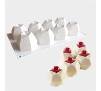 Moule en silicone 3D pour mousse au chocolat, idéal pour réaliser des desserts faits maison. Contient 8 cavités pour créer des boules aux formes multiples