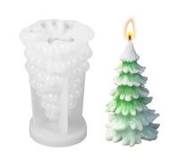 Moule en silicone 3D pour sapin de Noël - Moule en silicone - Moule en silicone pour sapin de Noël - 10,8 x 7 cm - Modèle D