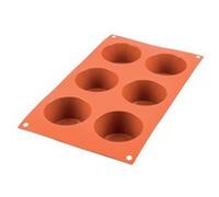 Moule à muffin en silicone Silikomart - Les 6