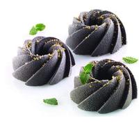 Moule en silicone à motifs tourbillonnés, diamètre 47 h 20 mm - Accessoire de pâtisserie professionnel pour les fêtes de Noël