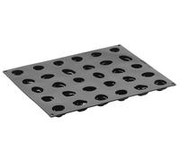 Moule en silicone avec 30 motifs, pour 15 mini-portions, effet 3D, 18 ml, couleur noire
