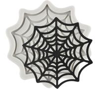 Moule en silicone avec motif de toile d'araignée, idéal pour le fondant, le glaçage, la décoration de gâteaux, les décorations de cupcakes, les confiseries, le chocolat, la pâte polymère et la pâte à