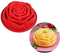 Moule en silicone Benzoa® en forme de fleur – 23,5 x 7 cm, silicone de qualité alimentaire, antiadhésif, adapté au four et au congélateur (-40 à 231 °C), sans BPA
