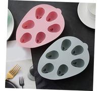 Moule en silicone bleu en forme de lapin 3D, avec 6 cavités, sans BPA et résistant à la chaleur, idéal pour réaliser des gâteaux et des puddings faits maison