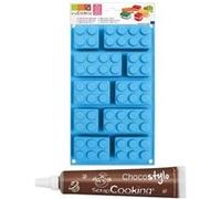 Moule en silicone briques ScrapCooking + 1 Stylo chocolat Multicolore G