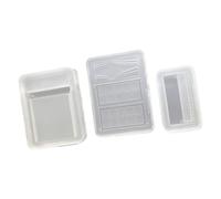 Moule en silicone convivial pour présentoir, structure à double ouverture, facile à nettoyer pour divers projets créatifs, moule en silicone à double porte