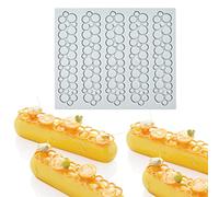 Moule en silicone creux en forme de Longue bande de bulles, tapis dentelle 3D pour décoration de cupcakes, sucre, loisirs créatifs, desserts