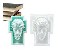 Moule en silicone croisé,Moule en silicone Moule anti-adhésif Jésus fait | Moule à bougie en forme de croix pour Thanksgiving, vacances, anniversaire, bureaux, salon, école, maison, bureau