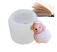 Moule en silicone de mouton 3D, moule fondant de mouton - Moule à bonbons en silicone pour bricolage, moule artisanal pour animaux de Pâques,Gadgets de cuisson de cuisine pour faire des gâteaux, choco