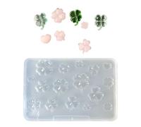 Moule en silicone de qualité alimentaire en forme de trèfles à quatre feuilles pour desserts et décorations de fête, outil de bijoux, boucles d'oreilles, pendentif, passe au lave-vaisselle, outil de