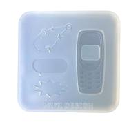 Moule en silicone de qualité alimentaire Motif téléphone vintage pour accessoires et décoration