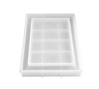 Moule en silicone de qualité alimentaire pour cadres photo et projets créatifs de décoration de la maison, grand moule rectangulaire en résine époxy