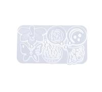 Moule en silicone de qualité alimentaire pour pendentif en forme d'étoile et lune - Accessoires robustes pour boucles d'oreilles et colliers - Démoulage facile