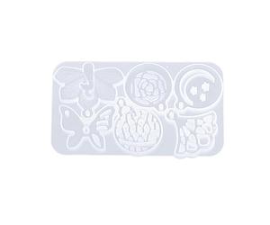 Moule en silicone de qualité alimentaire pour pendentif en forme d'étoile et lune - Accessoires robustes pour boucles d'oreilles et colliers - Démoulage facile
