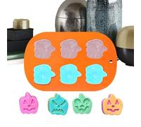 Moule en silicone en forme de , 6 cavités pour Thanksgiving, Halloween, bonbons, décoration de gâteau, moule à pâtisserie, moule de cuisson pour collations, bougies, gelée, glaces