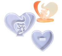 Moule en silicone en forme de cœur en forme de cœur | Présentoir décoratif en résine, moule en silicone en forme de cœur