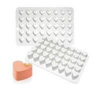 Moule en silicone en forme de cœur pour sandwich, cookies, muffins, cupcakes, brownies, pudding, gelée (C_ Cœur d'amour)