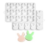 Moule en silicone en forme de lapin de Pâques | Moules pour chocolat, lapin de Pâques, bonbons, pâte à sucre, résine, bricolage, décoration, gâteaux, glaces et
