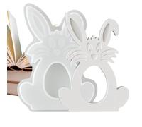 Moule en silicone en forme de lapin de Pâques - Pour les amateurs de bricolage, la famille, les amis, les fêtes, les travaux manuels, le plâtre, l'argile, les fêtes de fin d'année