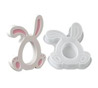 Moule en silicone en forme de lapin mignon pour Pâques - Moule en résine époxy | Pour les fêtes de fin d'année, les amateurs de bricolage, la famille, les amis, le plâtre, le ciment et la résine