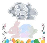 Moule en silicone en forme de lapin - Plateau de Pâques non collant, moule à gâteau durable, outil en résine de bonbons | Accessoire de pâtisserie créatif pour , garçons et filles, fabrication