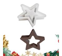Moule en silicone en forme d'étoile à libération rapide | Moules de Noël pour arbre à bonbons, pâtisserie, décoration, savon, gâteau, vacances M