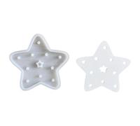 Moule en silicone en forme d'étoile Formes saisonnières à couler sur table, | Empreinte Figure Étoile En Silicone Pour jardin, bonbons, chocolat, savon, desserts, f B