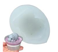 Moule en silicone en forme d'hippopotame | Moule en silicone 3D pour décoration de chocolat | Moules à sucre, moule à gâteau multifonction pour biscuits, cupcakes, desserts