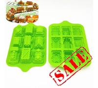 Moule en silicone, forme rectangulaire, 9 compartiments, mini-moule, dimensions : 39 x 24 x 5 cm