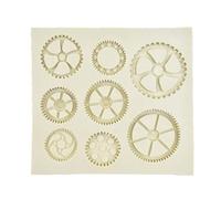 Moule en Silicone Horloge à Engrenages pour Chocolat et Glaçons | Goût, Antiadhésif, pour Pâtisserie Diy, Décoration Gâteau, Fondant et Dessert