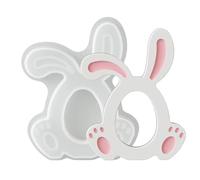 Moule en silicone lapin de Pâques - Design 3D type craie et résine | Moule pour moulage DIY à Pro Kit Design Professionnel Pro Style, alimentaire pour chocolat et gâteaux
