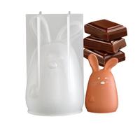 Moule en Silicone Lapin de Pâques Design Attrayant 3D Géométrique à
