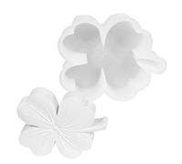 Moule en silicone Lucky Shamrock - Moule en résine de silicone Shamrock | Moules à fondant à quatre feuilles de trèfle, moule à bougie en résine de fonte époxy, moule en plâtre en résine