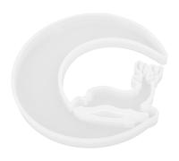 Moule en Silicone Lune Blanc pour Fabrication Artisanale, Époxy, Crafts | Haute Transparence, Grosse Flexibilité, Nettoyage Facile, Petit Présent