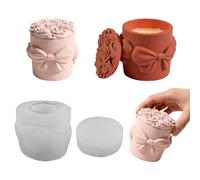 Moule en silicone multifonction en forme de rose avec couvercle pour la fabrication de tasses, bijoux, boîtes à roses, colophane
