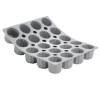 Moule en silicone pour 20 mini-canelés, capacité de 1,9 orme ronde, antiadhésif