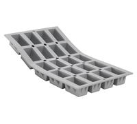 Moule en silicone pour 20 mini-gâteaux, dimensions : 27,9 x 20,1 x 10,9 cm, couleur : gris