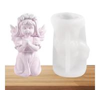 Moule En Silicone Pour Ange De Prière | Moules En Silicone Pour Résine Ange Bébé En Prière 3D, Moule En Silicone Décoratif Moules Pour Fondant En Résine Époxy Pour La Décoration De